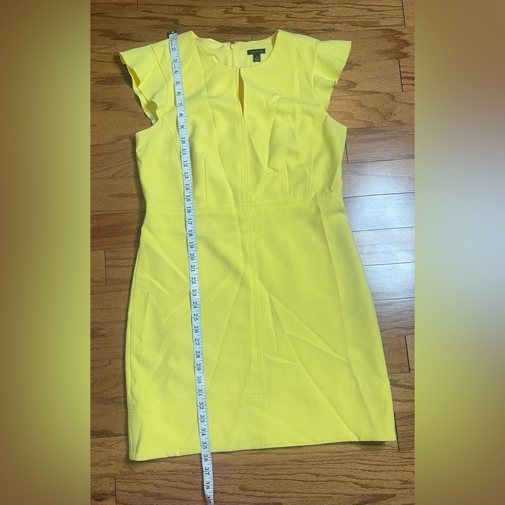 Ann Taylor- Sunny Yellow Formal Mini Dress Size 8 - Picture 10 of 15